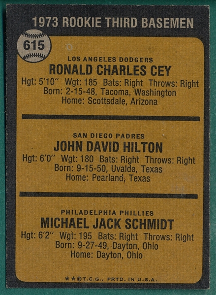 1973 Topps Baseball Complete Set (660), EXMT, W/ Schmidt, Rookie
