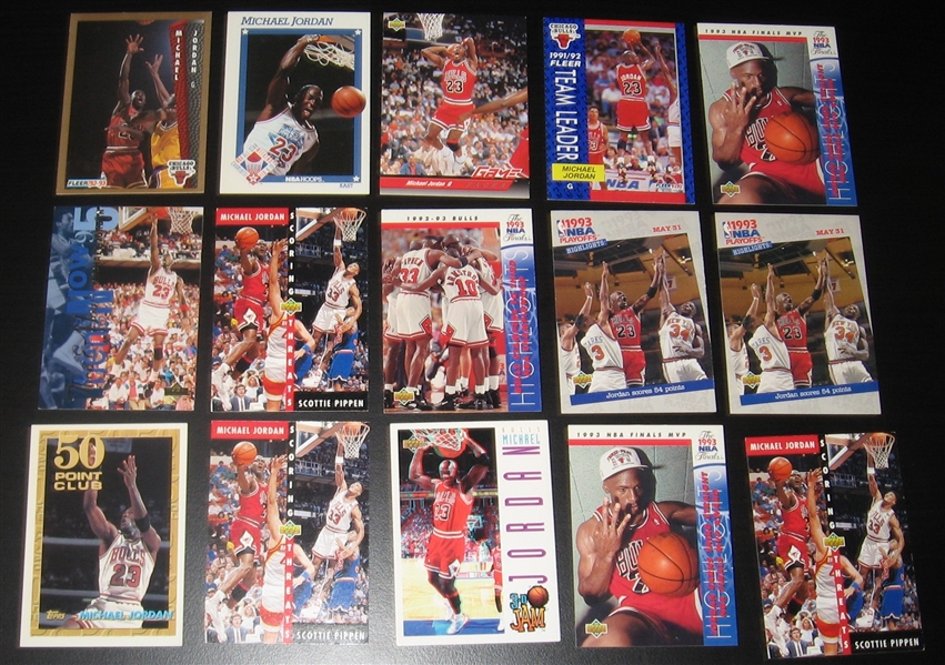 1989-2000s Lot of (53) Michael Jordan W/ 1992 UD #23 PSA 7