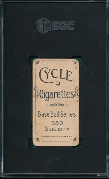 1909-1911 T206 Burchell Cycle Cigarettes SGC 2.5