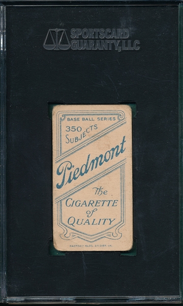 1909-1911 T206 Rossman Piedmont Cigarettes SGC 20