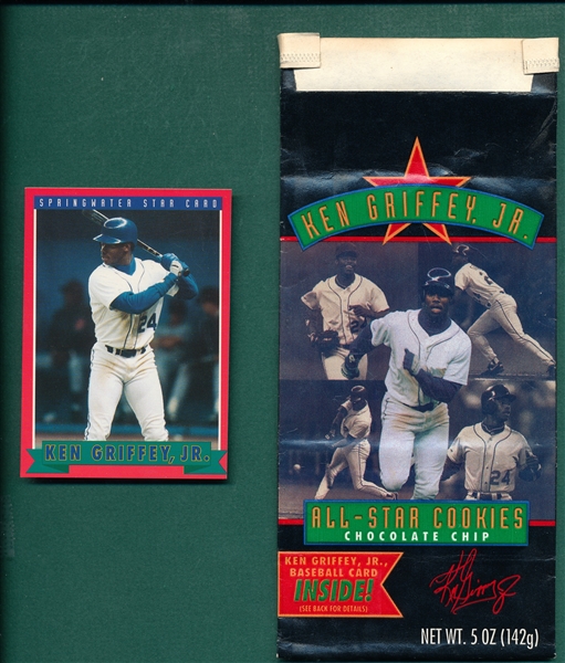 1993 All-Star Cookies Ken Griffey Jr. W/ Bag
