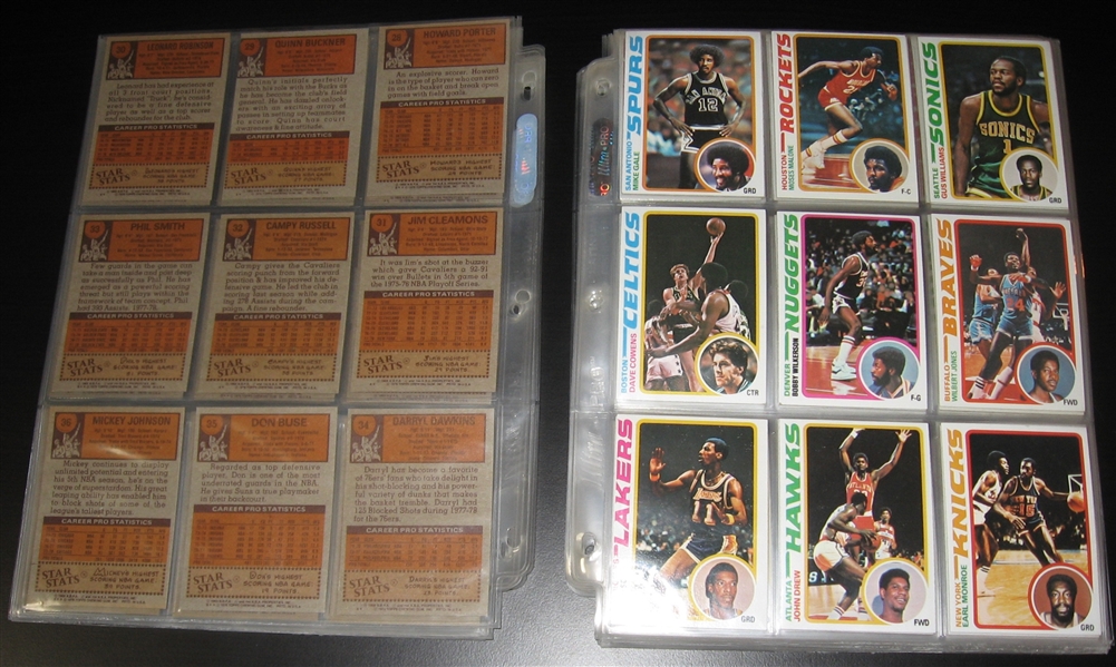1978 Topps Basketball Complete Set (132)