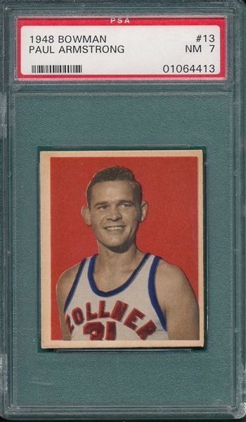 1948 Bowman Basketball #13 Paul Armstrong PSA 7