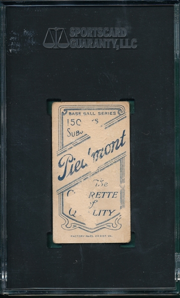 1909-1911 T206 Ty Cobb, Green, Piedmont Cigarettes SGC 1
