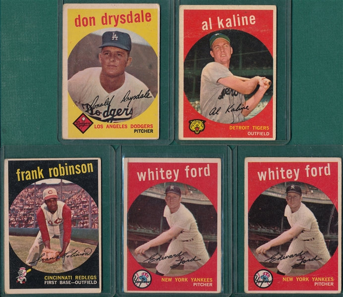 1957-59 Topps Lot of (65) W/ 58 Mantle