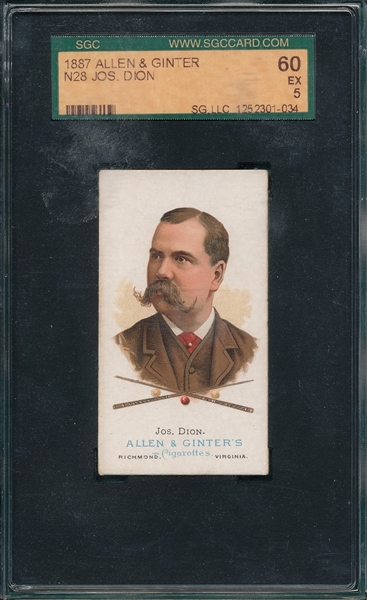 1887 N28 Jos. Dion Allen & Ginter Cigarettes SGC 60