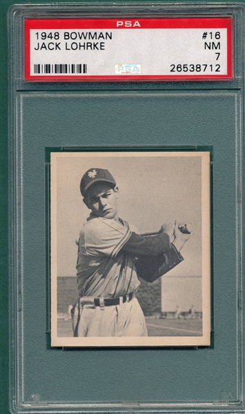 1948 Bowman #16 Jack Lohrke PSA 7 *SP*