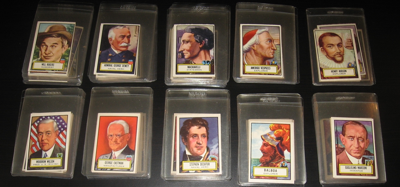 1952 Topps Look N' See Partial Set (99/135) W/ Lincoln & Washington