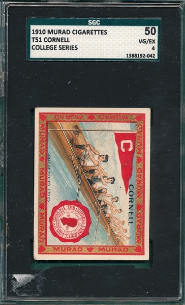 1910 T51 Cornell University Murad Cigarettes SGC 50 *Rowing*