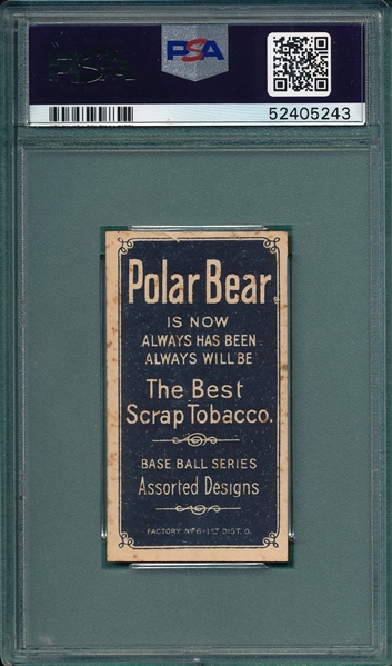 1909-1911 T206 Seymour, Throwing, Polar Bear, PSA 3