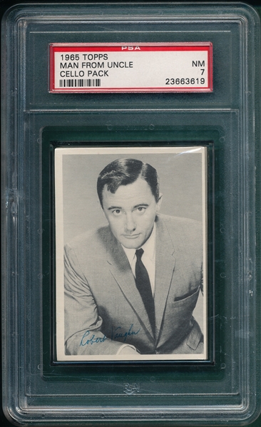 1965 Topps Man From Uncle Cello Pack PSA 7