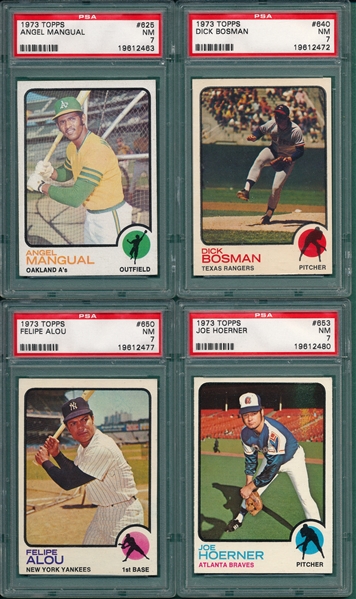 1973 Topps Complete Set of High Numbers (529-660) W/ #615 Mike Schmidt, Rookie, PSA