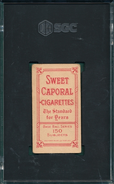 1909-1911 T206 Davis, George, Sweet Caporal Cigarettes SGC 3