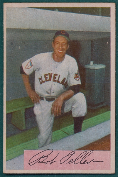 1954 Bowman #132 Bob Feller 