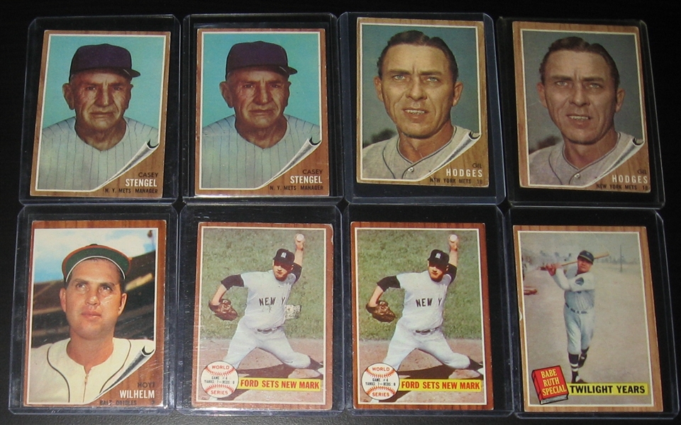 1962 Topps Lot of (308) W/ Mantles