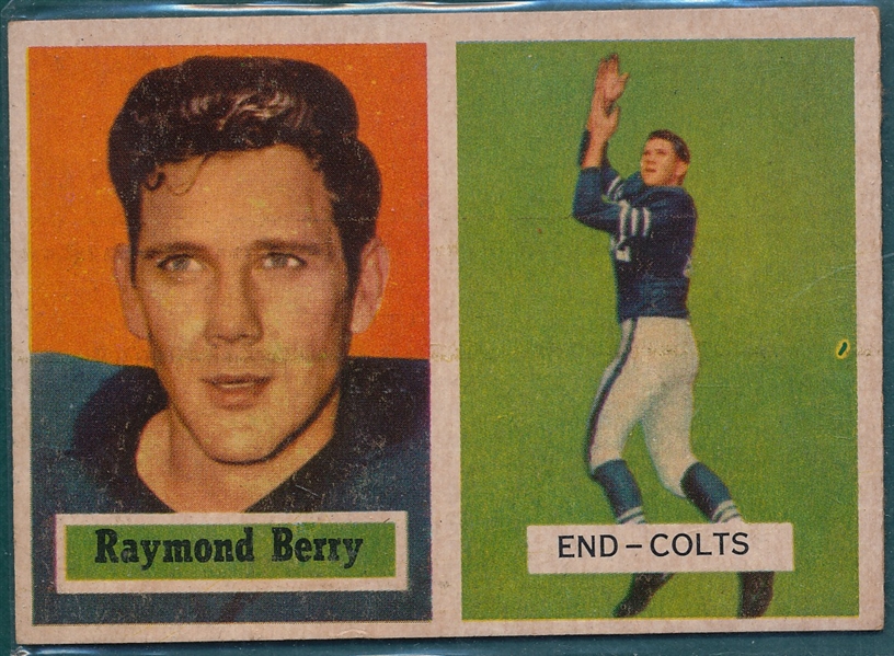 1957 Topps FB #94 Raymond Berry, Rookie
