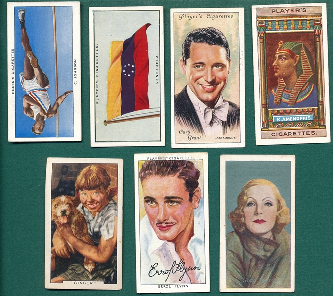1930s Non Sports English Sets (9) W/ Actors, Flags & Sports