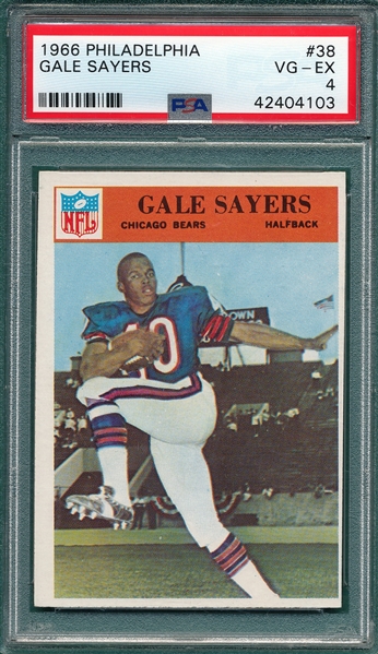 1966 Philadelphia #38 Gale Sayers PSA 4 *Rookie*