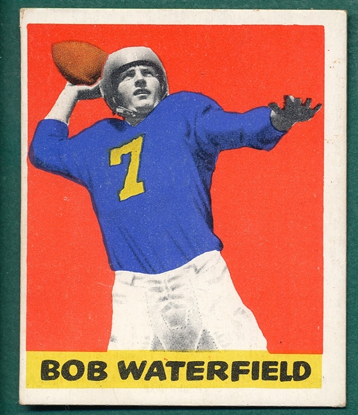 1948 Leaf Football #26 Bob Waterfield, Black Name *Rookie*
