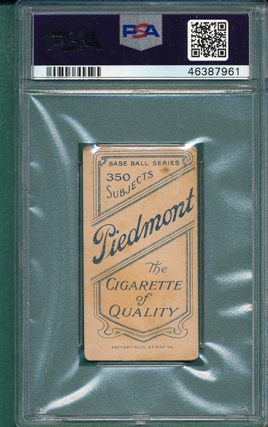1909-1911 T206 Raymond Piedmont Cigarettes, PSA 2