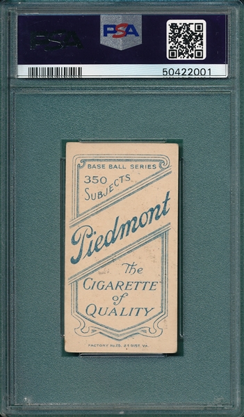 1909-1911 T206 Nattress Piedmont Cigarettes PSA 2