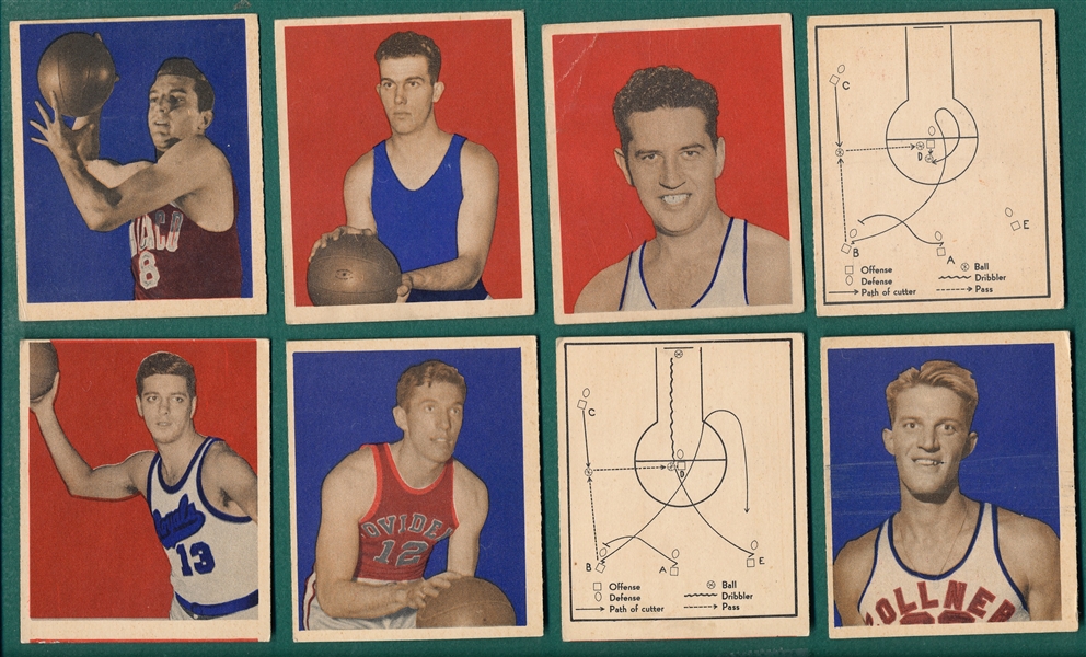 1948 Bowman Basketball Lot of (8) W/ #9 Phillips