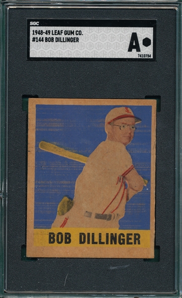 1948 Leaf #144 Bob Dillinger SGC Authentic *SP*