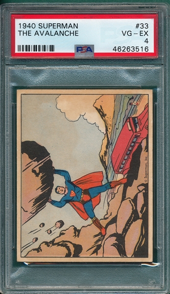 1940 Superman #33 The Avalanche PSA 4