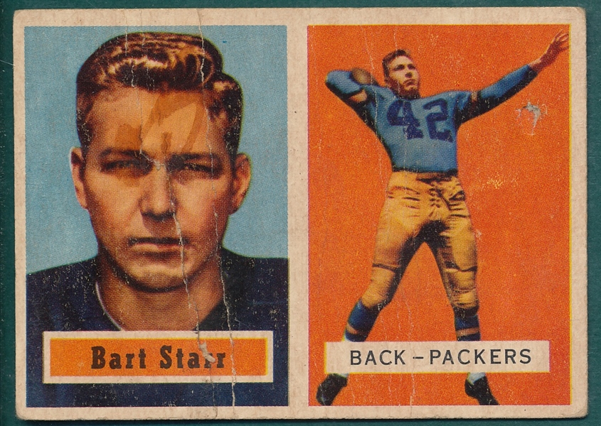 1957 Topps Football Near Set (145/154) W/ #119 Bart Starr, Rookie