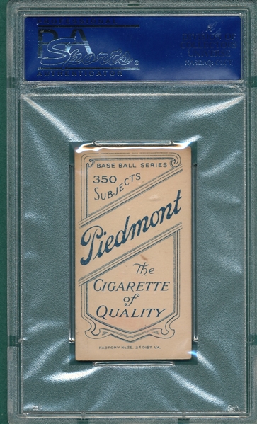 1909-1911 T206 Oakes Piedmont Cigarettes PSA 4