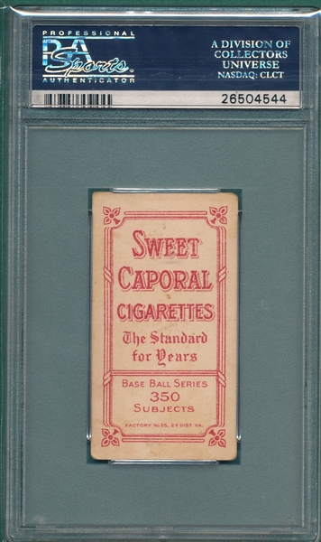 1909-1911 T206 Tannenhill, Washington, Sweet Caporal Cigarettes PSA 3 *Factory 25*