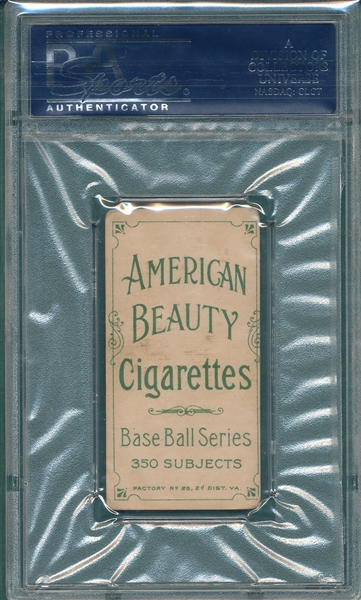 1909-1911 T206 Hinchman, Toledo, American Beauty Cigarettes PSA 2.5