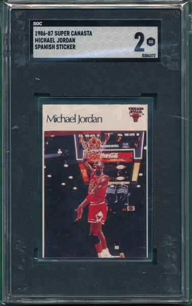 1986/87 Super Canasta Michael Jordan SGC 2