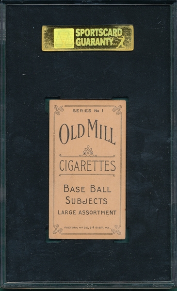 1910 T210-1 Lawrence Old Mill Cigarettes SGC 60