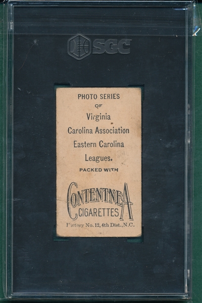 1910 T209 Halland Contentnea Cigarettes SGC Authentic *Photo Series*