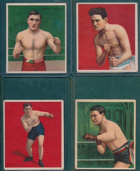 1910 T218 Boxing Lot of (11) W/ Young Corbett