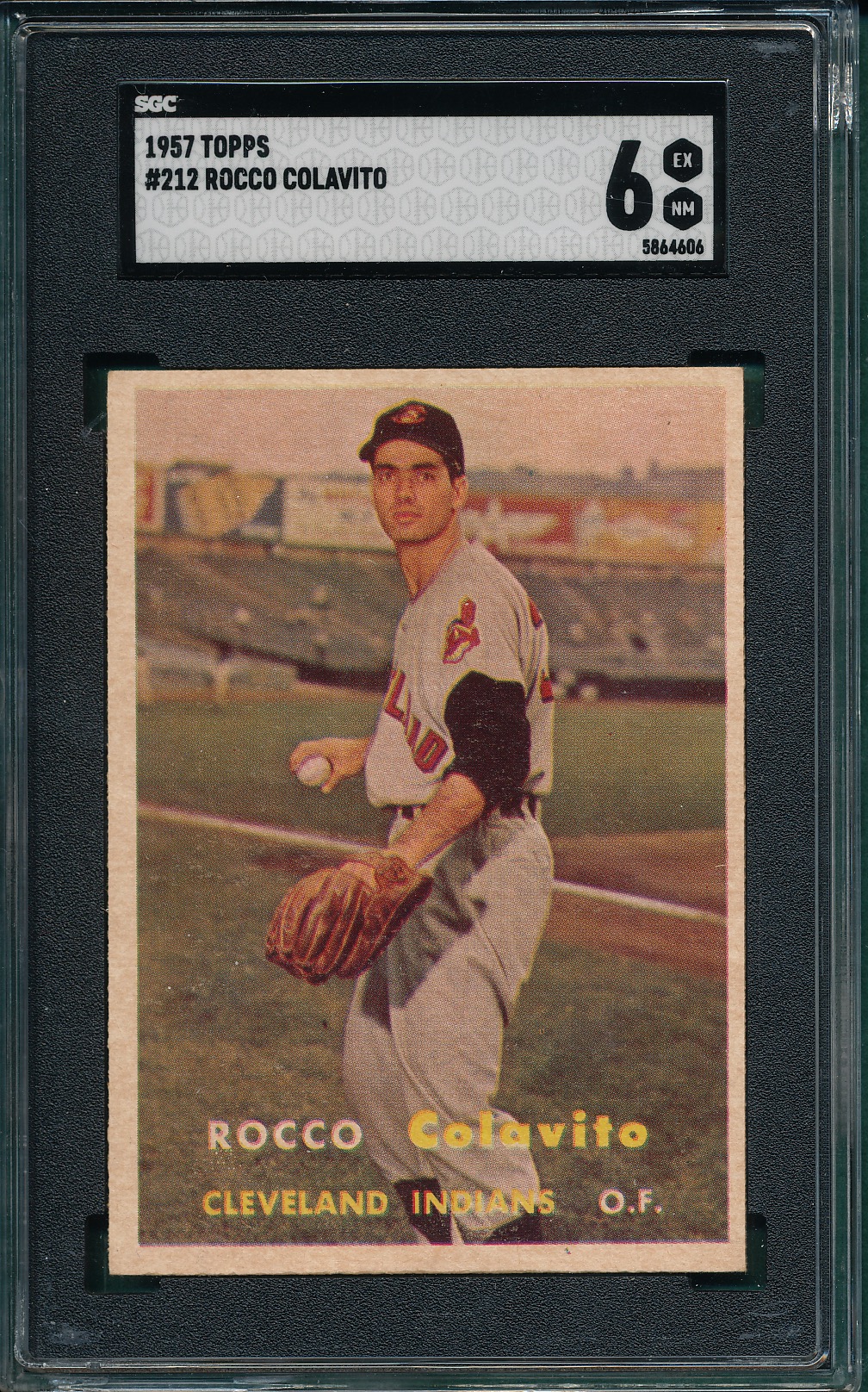 Lot Detail Topps Rocky Colavito Sgc Rookie