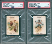 1900 Clarke & Son, Sporting Terms, Lot of (2), PSA