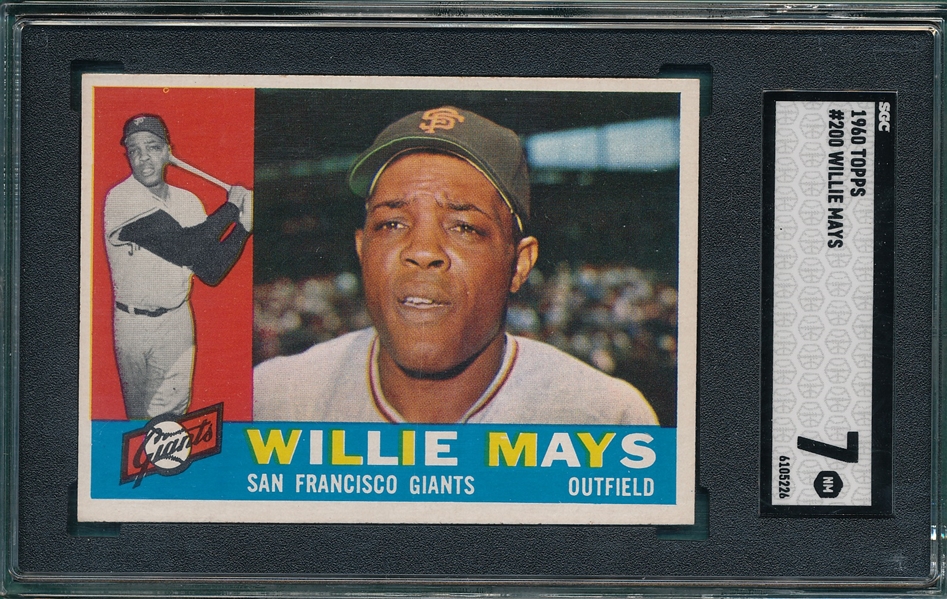 1960 Topps #200 Willie Mays SGC 7