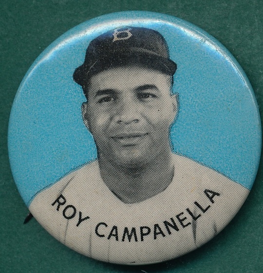 1950's PM10 Roy Campanella HOF Pin W/Blue Background