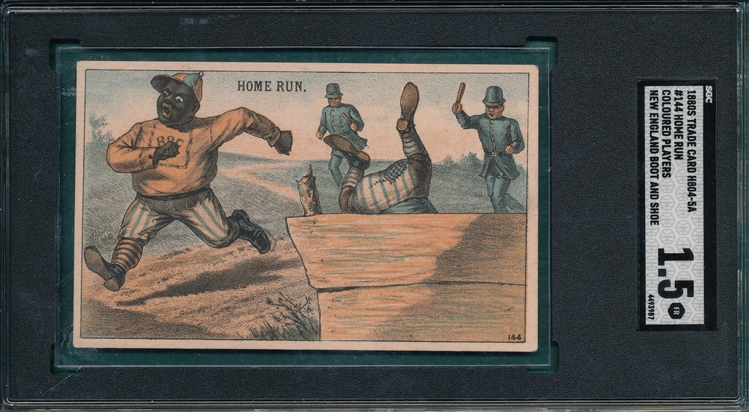 1880s H804-5A #144 Home Run, SGC 1.5