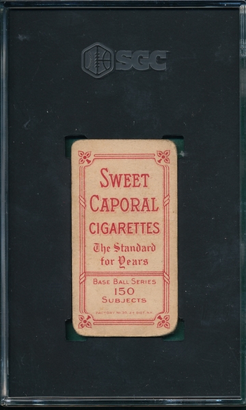 1909-1911 T206 Pattee Sweet Caporal Cigarettes SGC 1.5