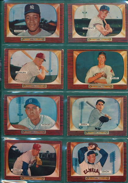 1955 Bowman Baseball Near Complete Set (319/320) W/ Variations