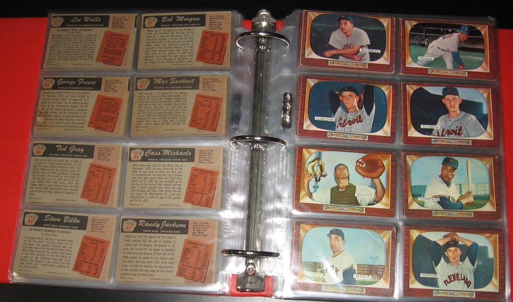 1955 Bowman Baseball Near Complete Set (319/320) W/ Variations