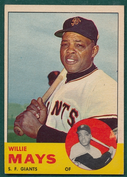 1963 Topps #300 Willie Mays 