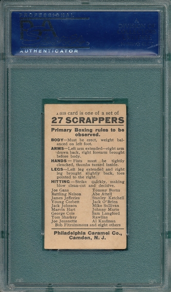 1910 E79 Sam Langford, 27 Scrappers, Philadelphia Caramel Co. PSA 6