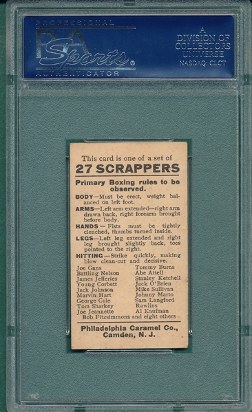 1910 E79 Stanley Ketchell, 27 Scrappers, Philadelphia Caramel Co. PSA 6 *Only One Higher*