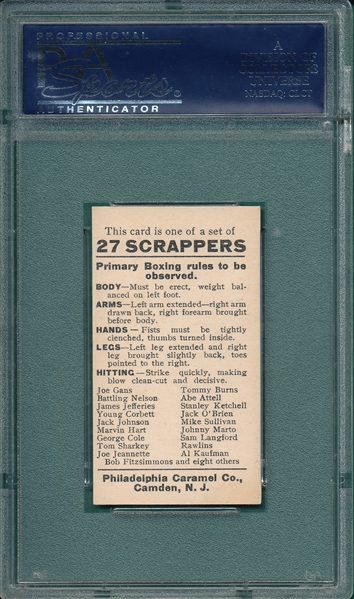 1910 E79 Rawlins, 27 Scrappers, Philadelphia Caramel Co. PSA 6 *Only One Higher*