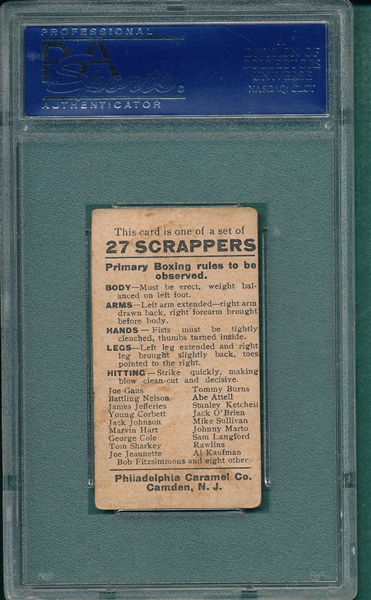 1910 E79 Sharkey, 27 Scrappers, Philadelphia Caramel Co. PSA 3