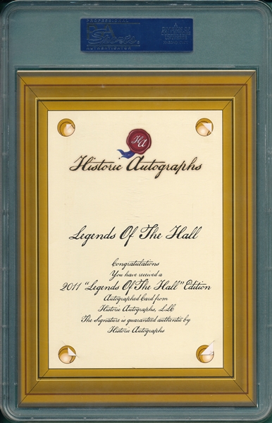 2011 Legends of the Hall Historic Autographs, Whitey Ford, PSA/DNA 10 *15/100*
